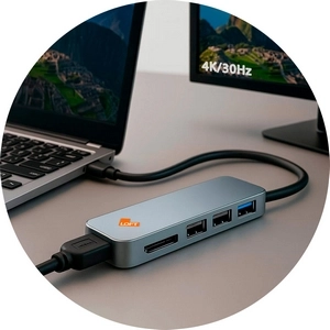 Porta HDMI 4K do Hub Loft USB-C