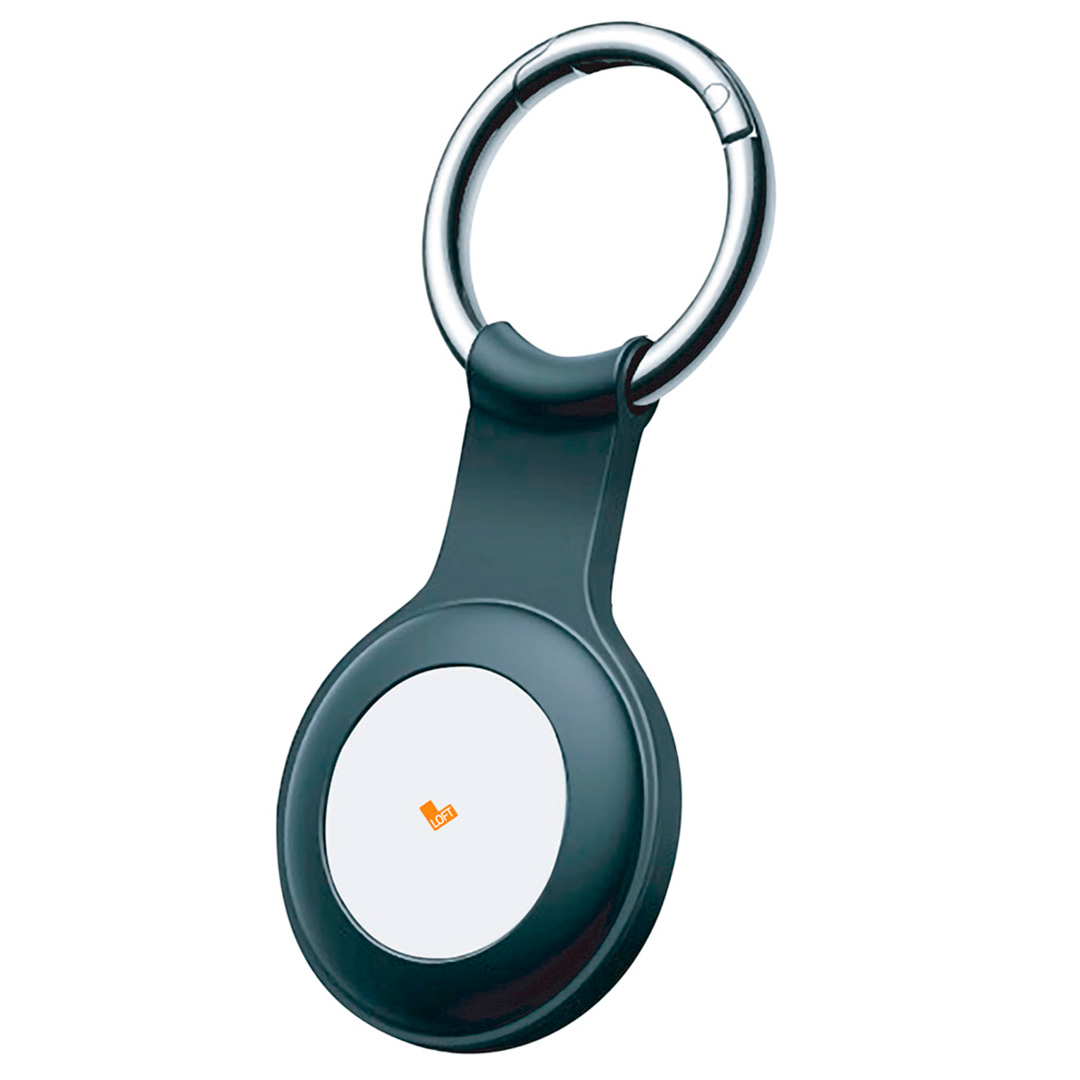 Design moderno com suporte em silicone e argola metálica