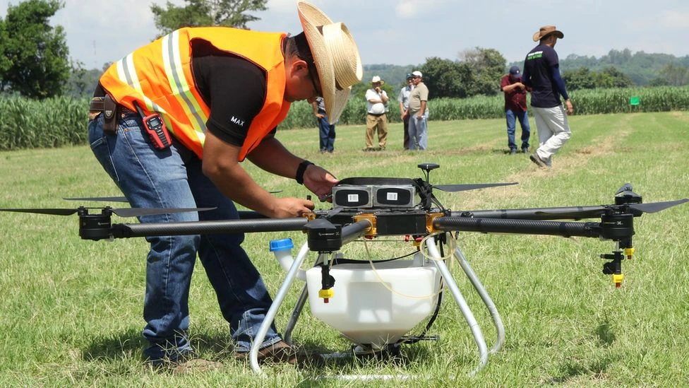 Drone carrying water
