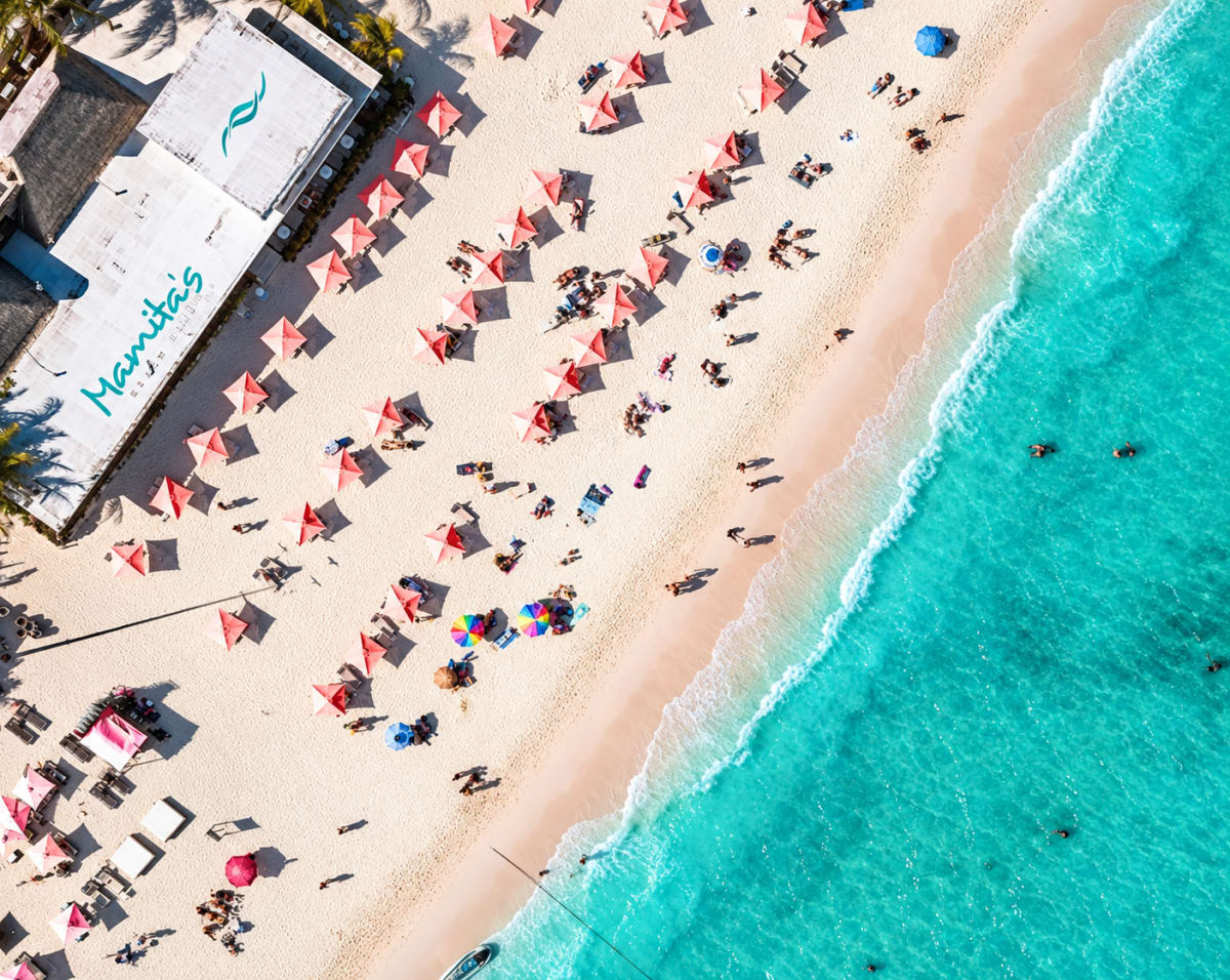 Playa Mamitas in Playa del Carmen