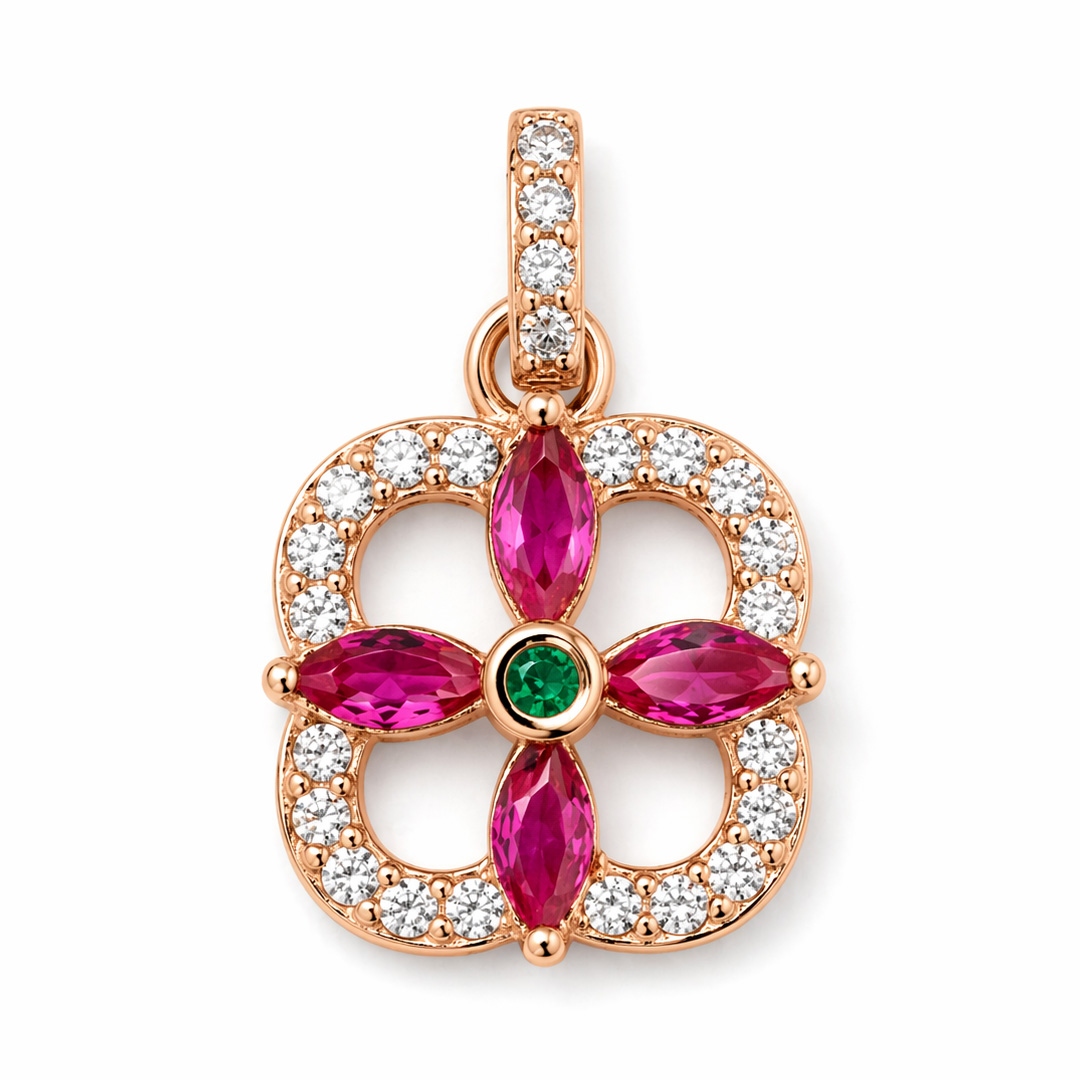 Pure Heart — pavé heart silver jewellery set
