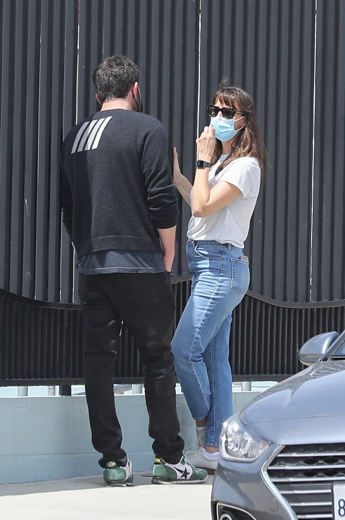 Ben Affleck and Jennifer Garner take their son to his swimming class