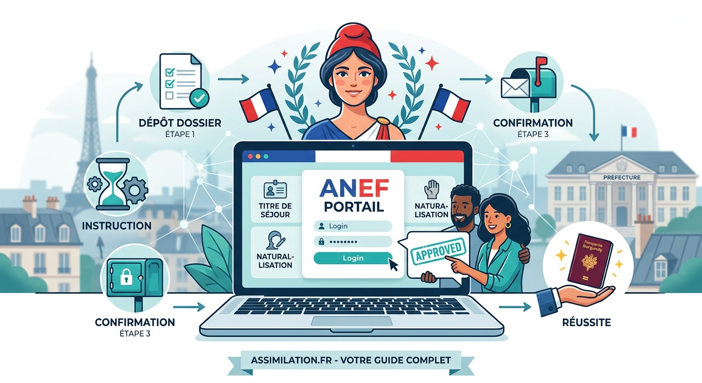 Guide ANEF Séjour et Naturalisation Step-by-Step