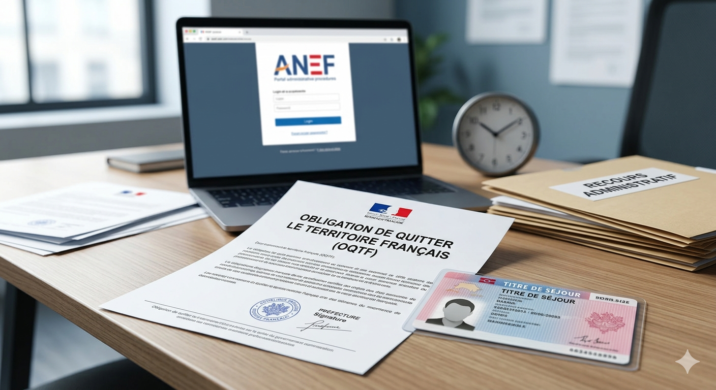 Procédure OQTF et recours carte de séjour ANEF