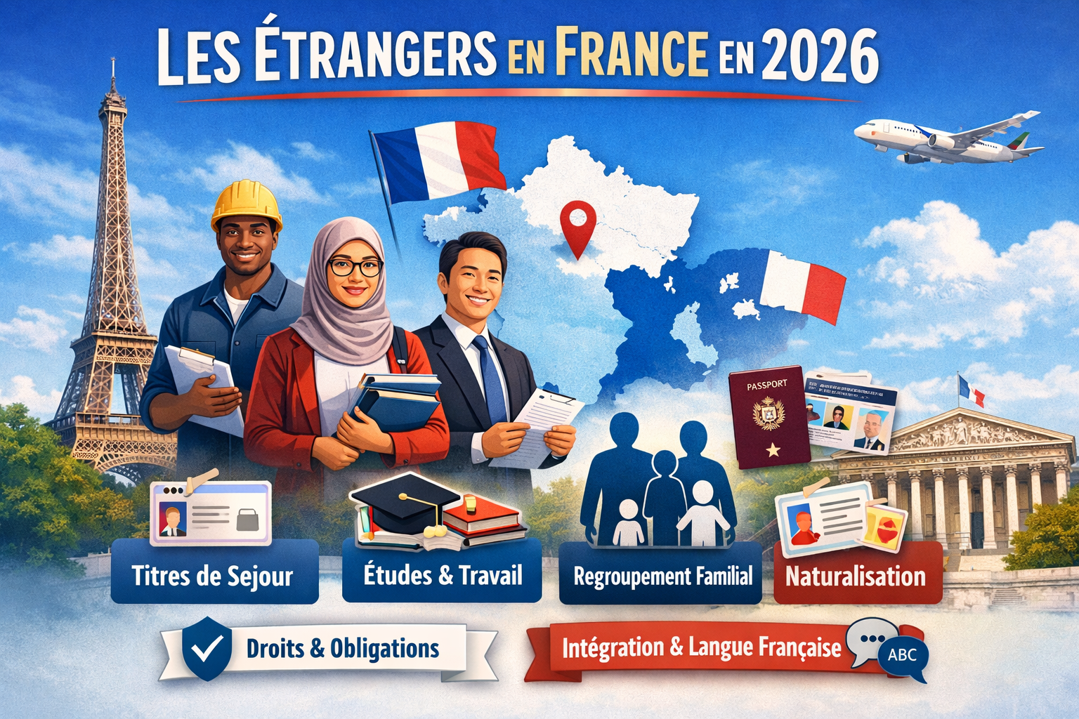 Les étrangers en France en 2026 : statistiques, droits et procédures