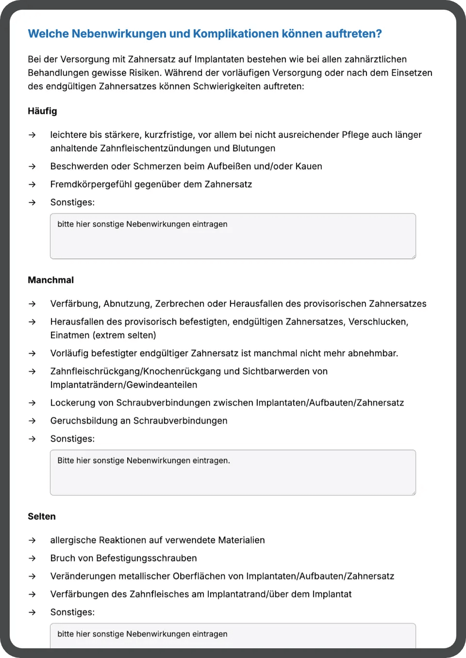 regelmäßige Aktualisierungen