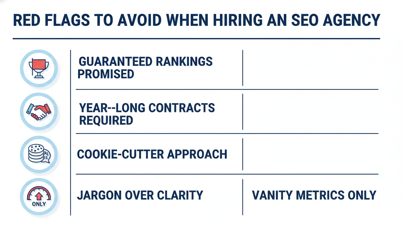 Infographic: Red flags to avoid when hiring an SEO agency in Akron, OH