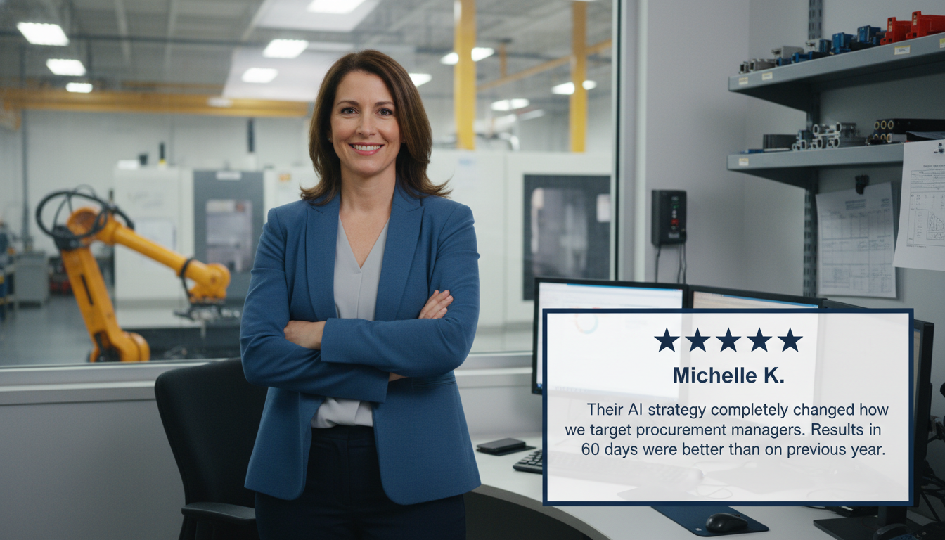 Toledo business owner Michelle K. testimonial: 5-star AI marketing strategy review, Toledo OH