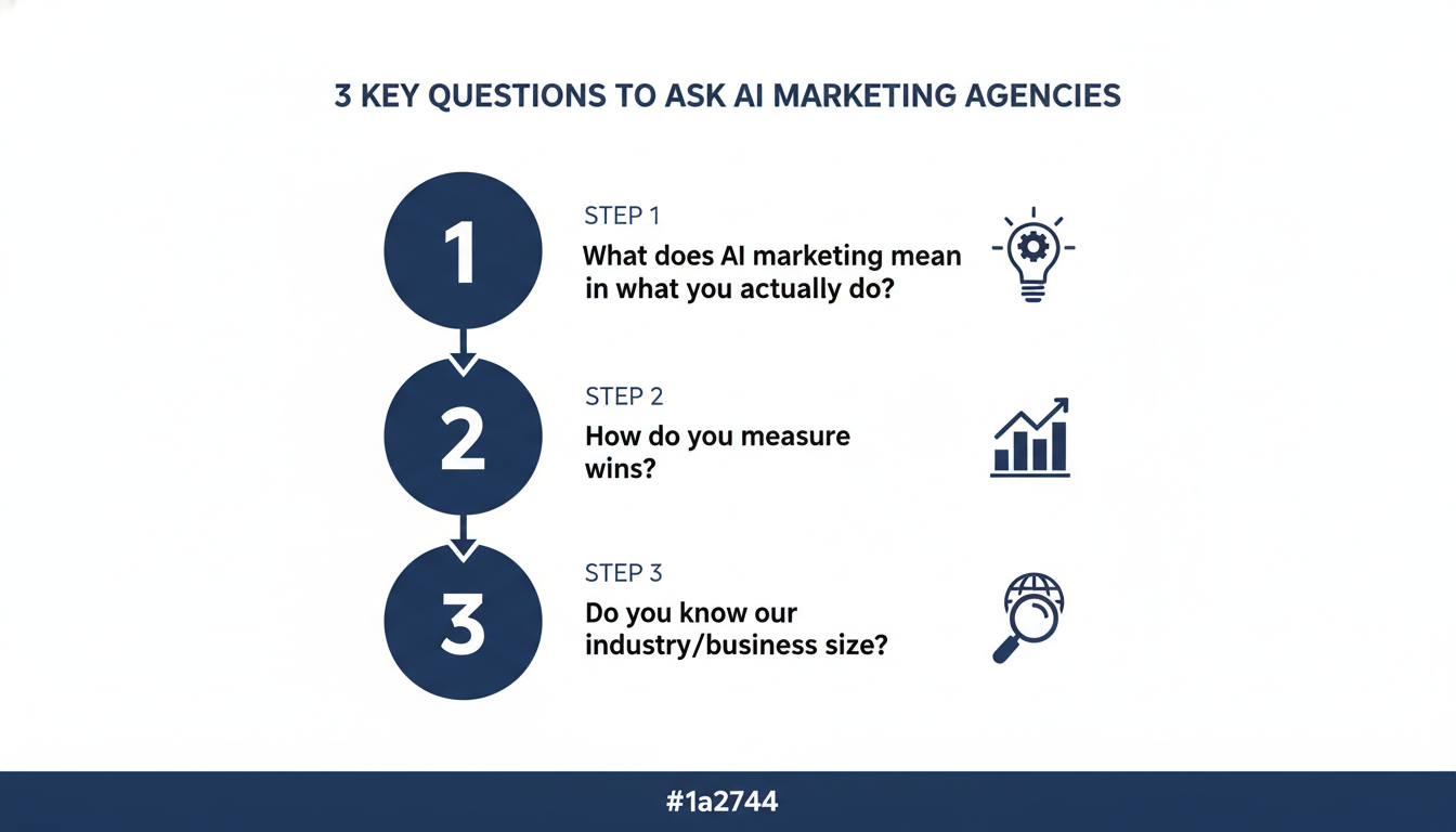 Three-step checklist: key questions to ask AI marketing agencies in Philadelphia
