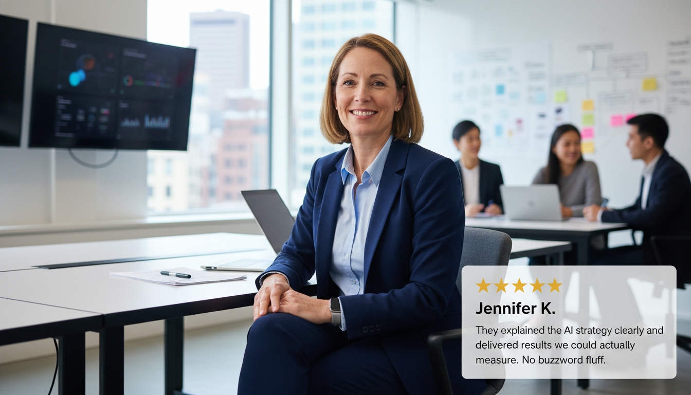 Client testimonial: Jennifer K. - AI marketing agency delivering measurable results in Boston