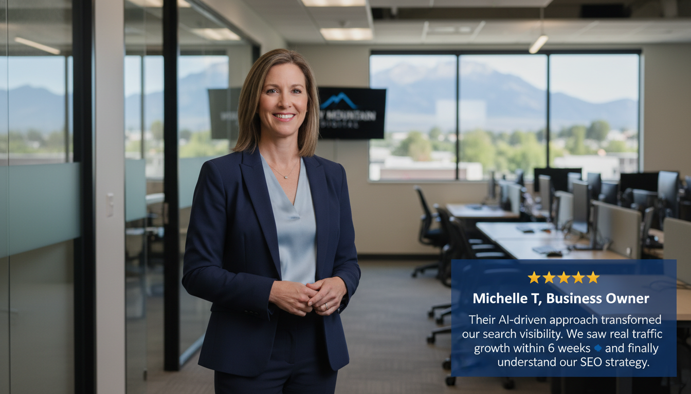 Colorado Springs business owner testimonial: AI-driven SEO strategy delivered real traffic growth results