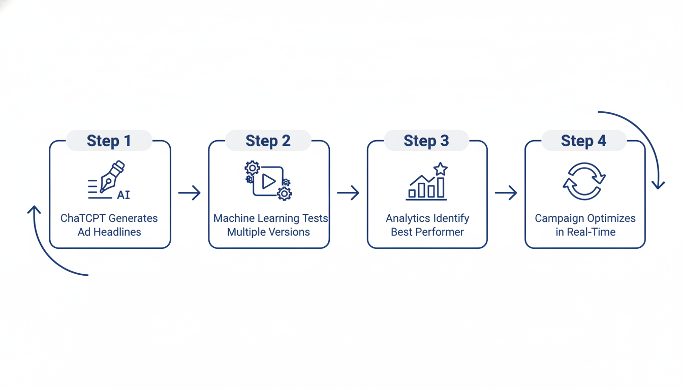 ChatGPT to results workflow: generation, testing, analytics, optimization steps