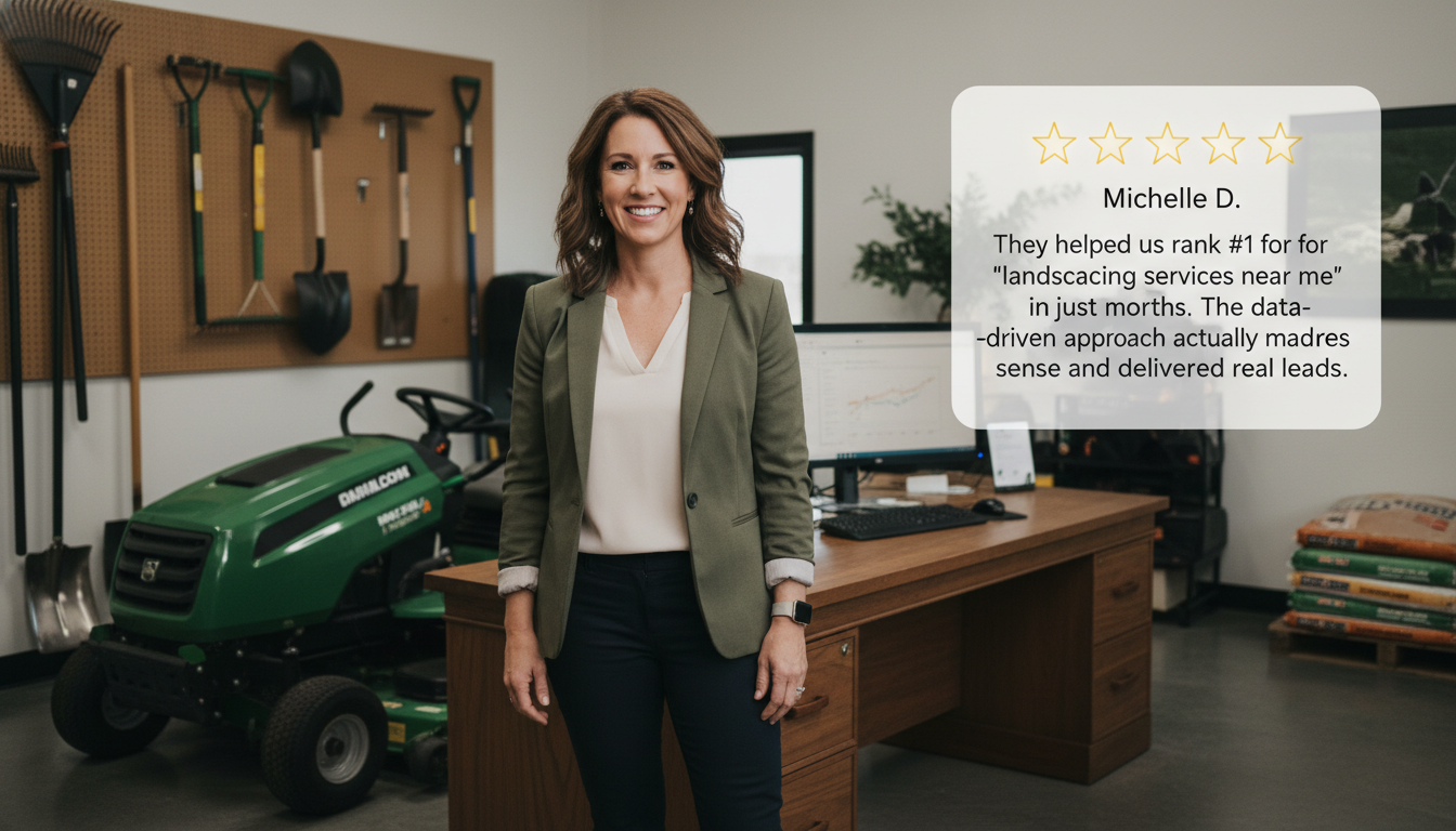 Client testimonial: Michelle D. shares 5-star review of AI SEO consulting results in Portland Indiana business