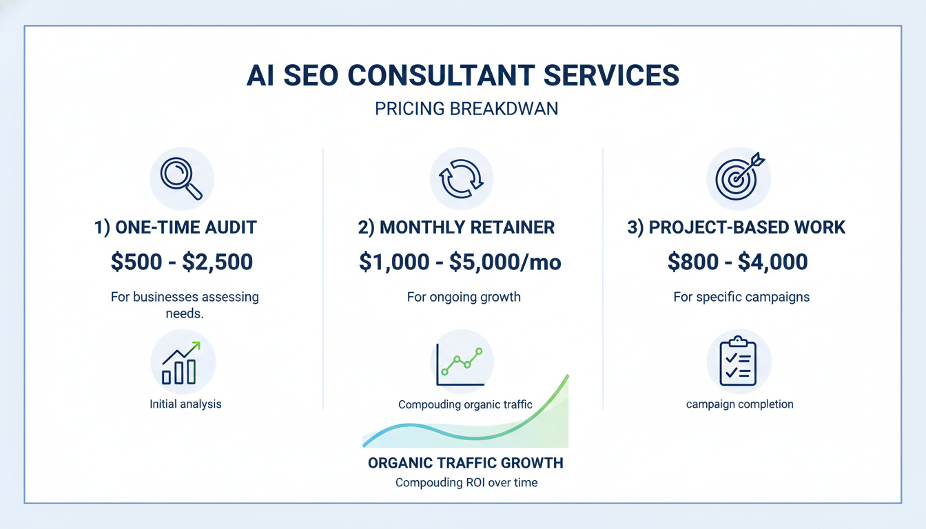 Pricing breakdown for AI SEO services: audit, retainer, and project-based options for Portland businesses