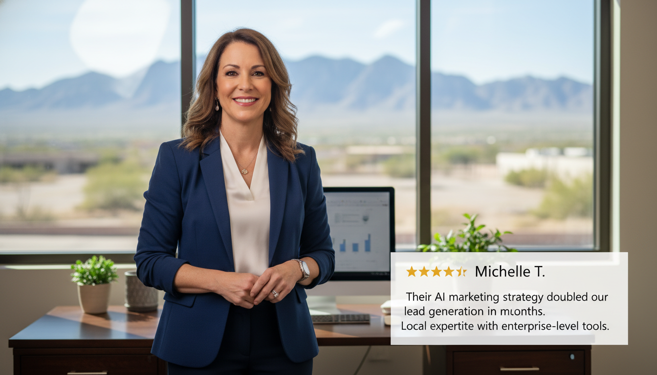Professional business owner testimonial: AI marketing agency doubled lead generation in El Paso