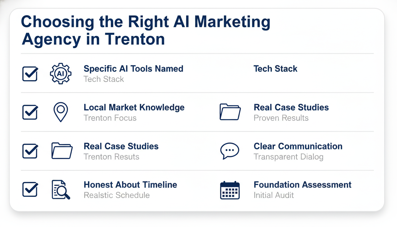 Agency evaluation checklist: Key criteria for choosing AI marketing partner in Trenton