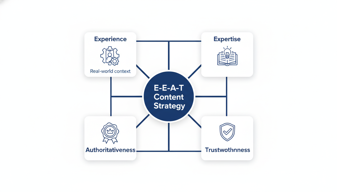 E-E-A-T content strategy framework for SEO, Trenton NJ business consulting