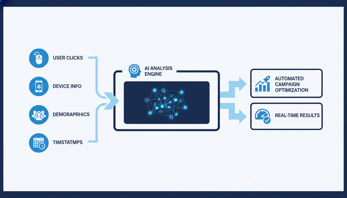 AI marketing workflow: data inputs to analysis to optimization for Trenton digital marketing