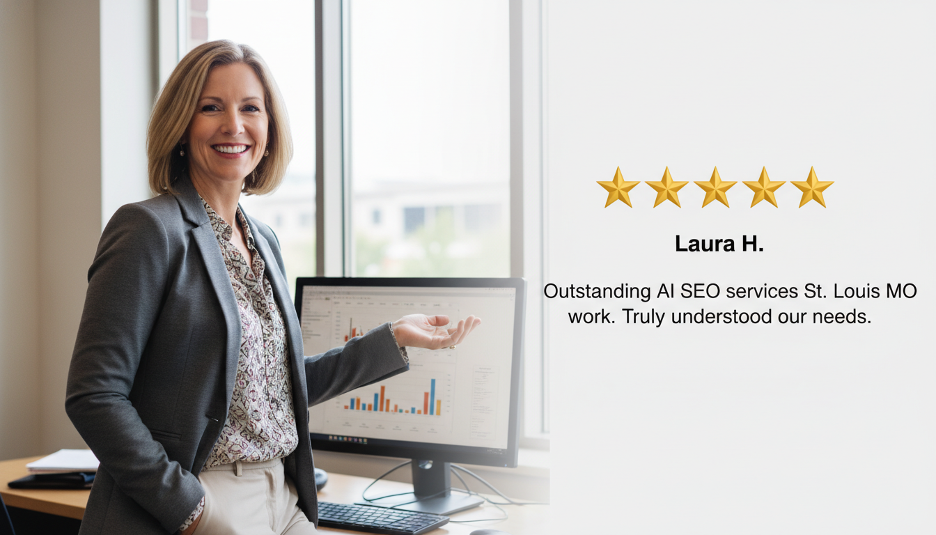 Satisfied AI SEO services St. Louis MO customer review in St. Louis, MO