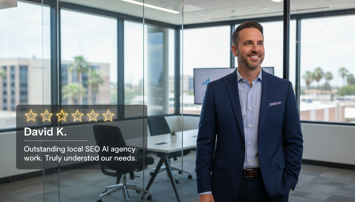 Satisfied local SEO AI agency Lafayette customer review in Lafayette, LA
