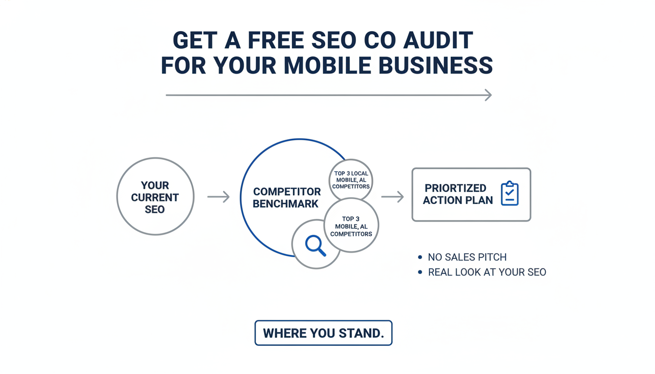 Get a Free SEO Co Audit for Your Mobile
 Business - AI SEO company Knoxville in Mobile
, AL
