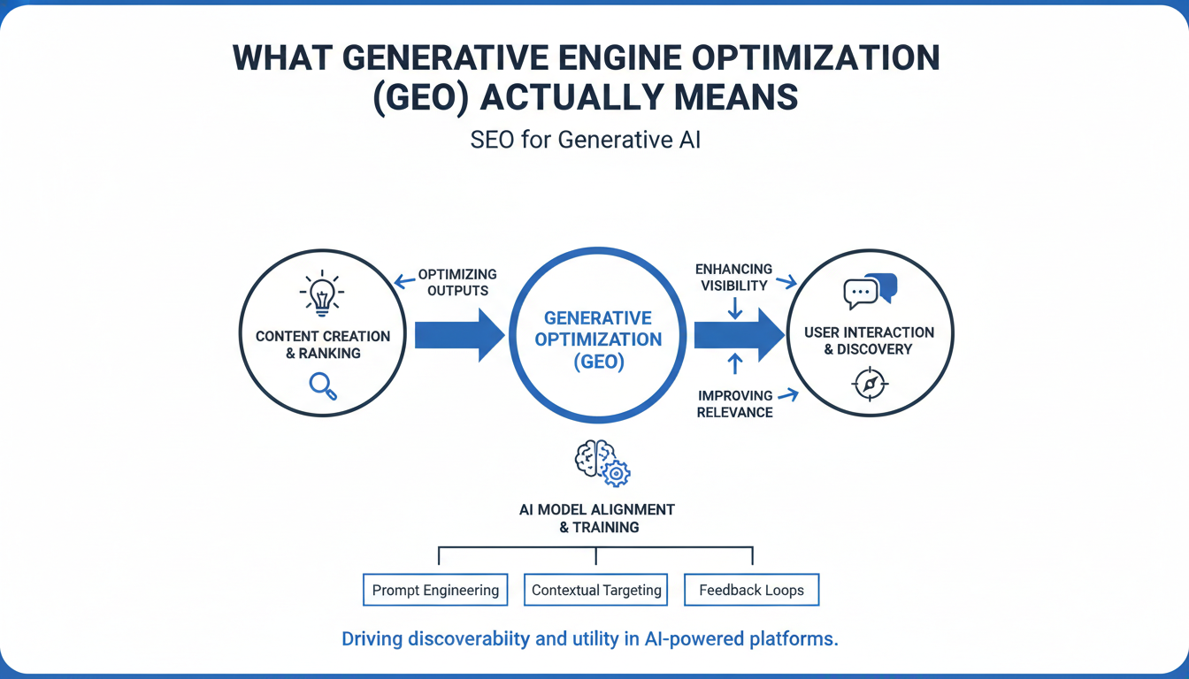 What Generative Engine Optimization Actually Means - generative AI SEO agency Durham in Corpus Christi
, TX