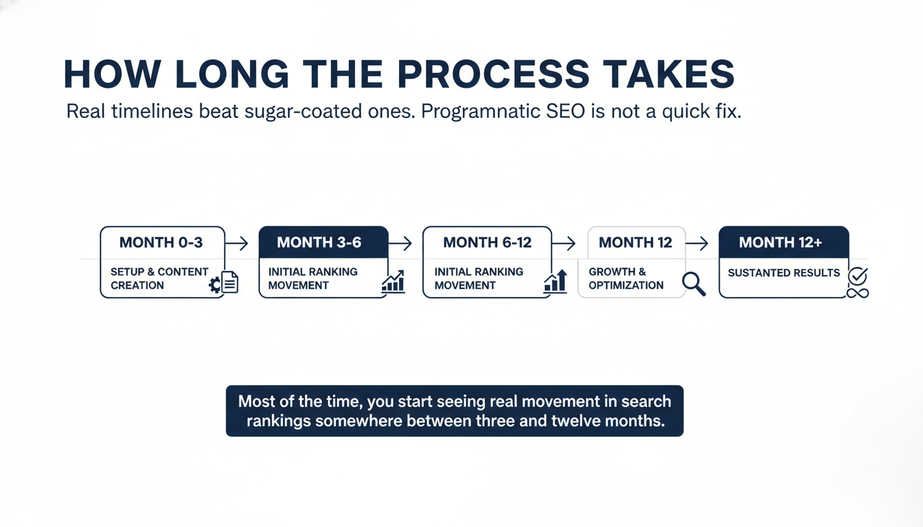 How Long the Process Takes - programmatic SEO agency Waco in Corpus Christi
, TX