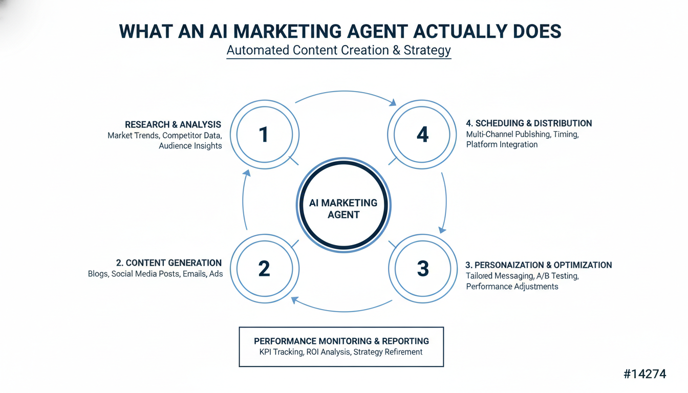 What an AI Marketing Agent Actually Does - AI content marketing agency Bridgeport in Corpus Christi
, TX
