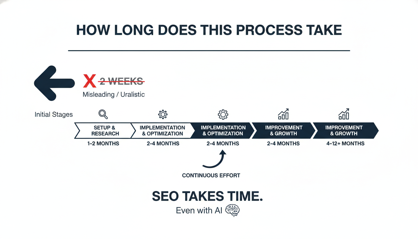 How Long Does This Process Take - AI SEO company Cincinnati in Corpus Christi
, TX