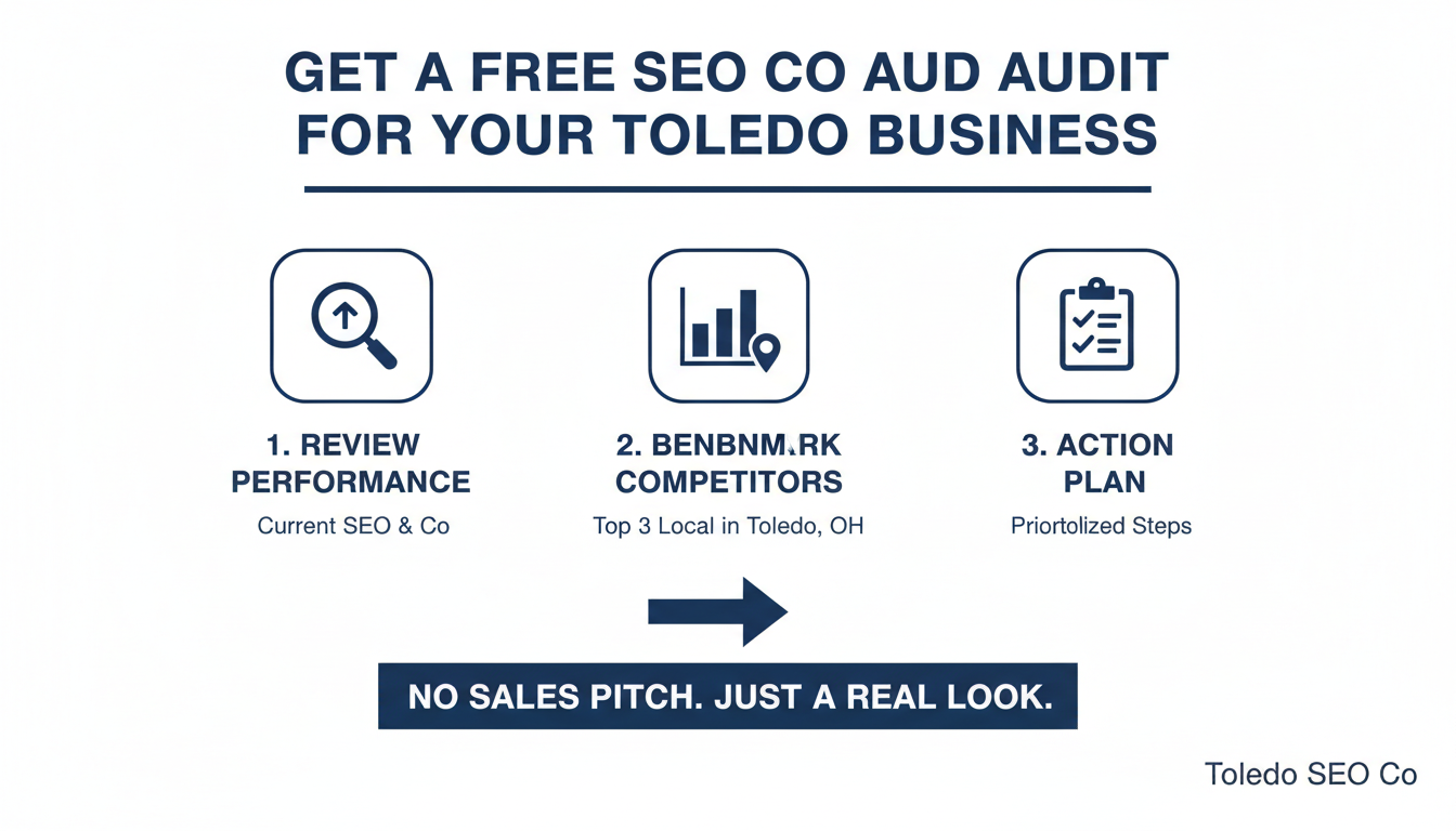 Get a Free SEO Co Audit for Your Toledo
 Business - AI SEO company Toledo in Toledo
, OH