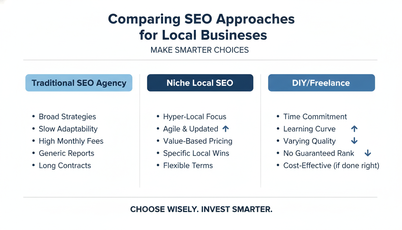 Comparing SEO Approaches for Local Businesses - SEO agency Gainesville AI in Gainesville
, FL