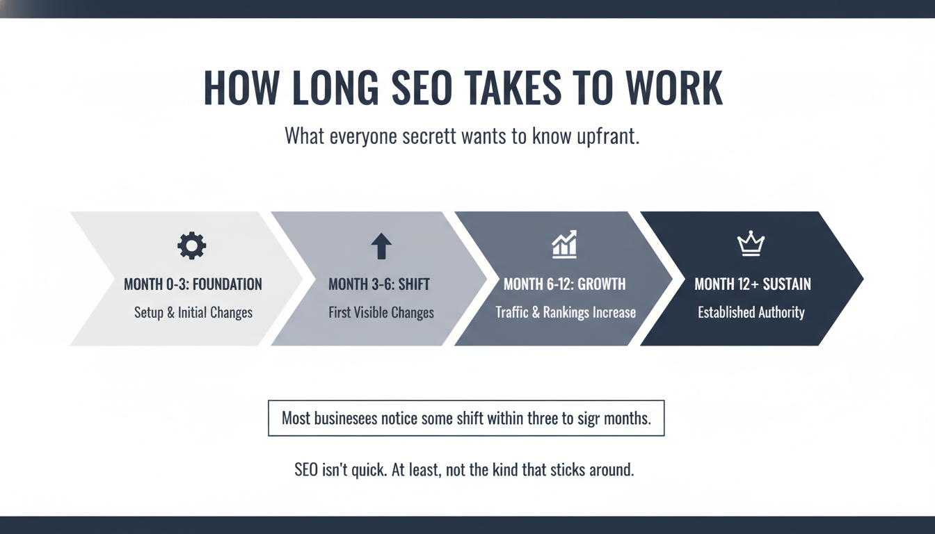 How Long SEO Takes to Work - AI SEO agency Washington in Washington, Illinois