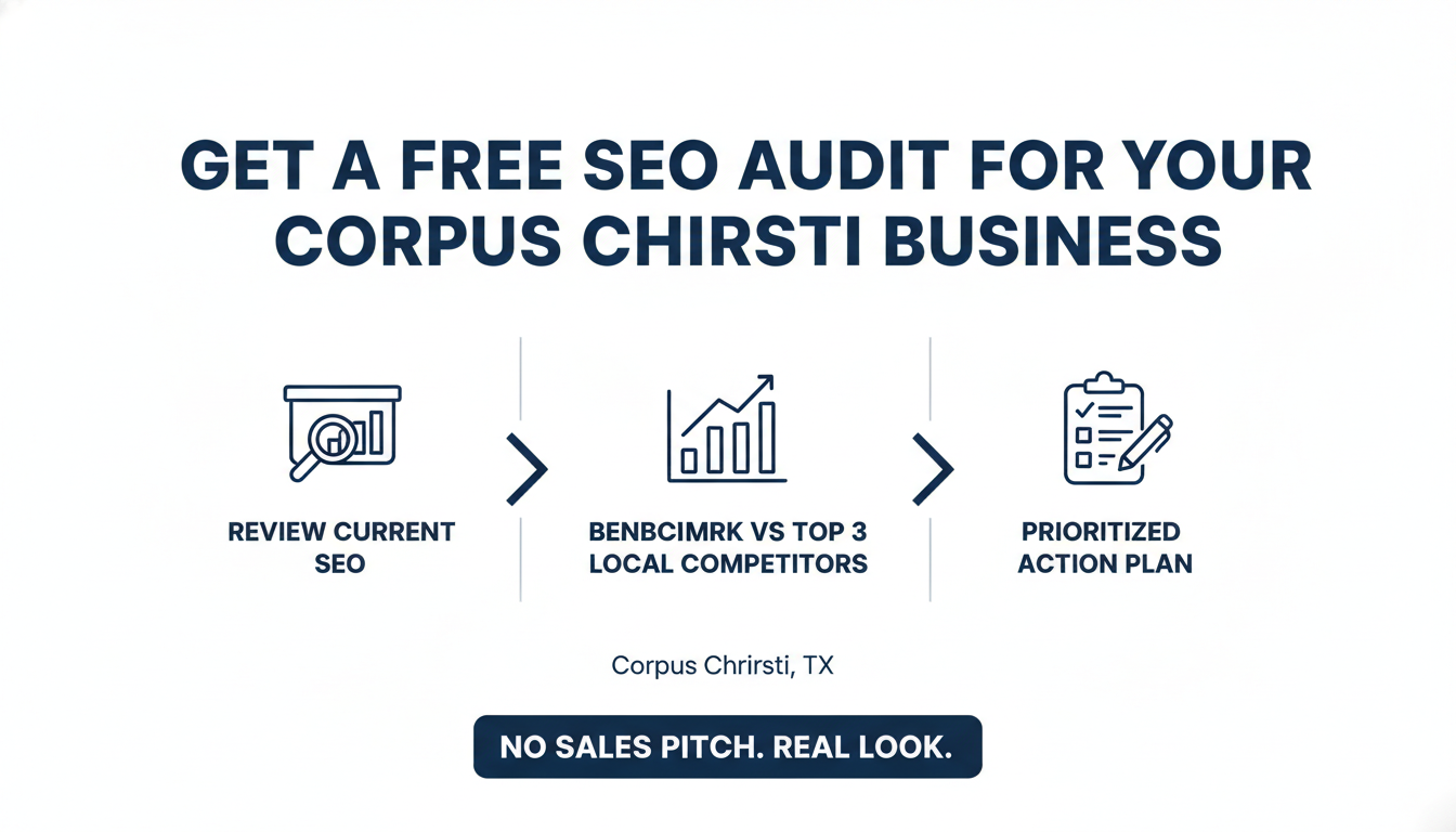Get a Free SEO Audit for Your Corpus Christi
Business - AI SEO agency in Corpus Christi TX in Corpus Christi
, TX