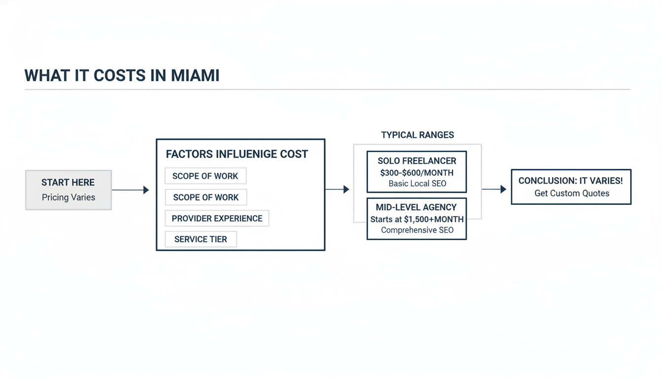 What It Costs in Miami - local SEO AI agency Miami in Miami, Florida