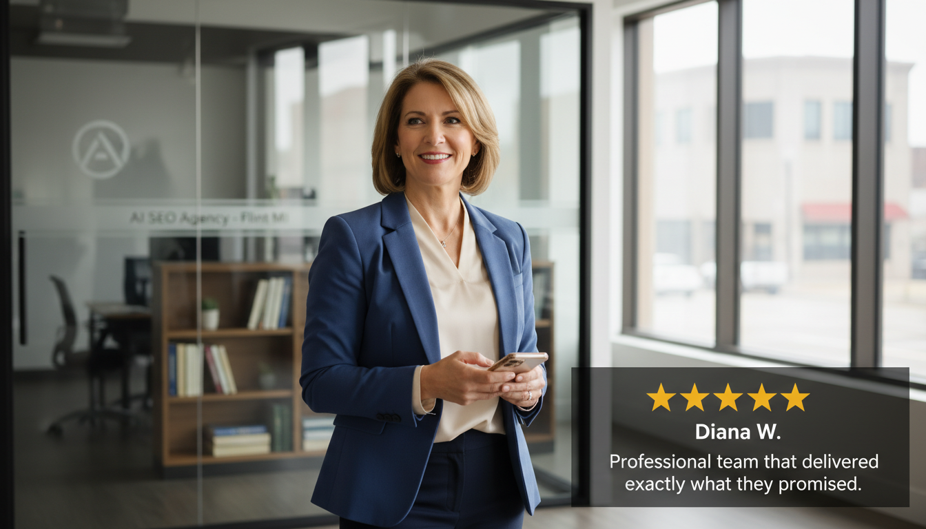 Satisfied AI SEO agency in Flint MI customer review in Huntington
, WV