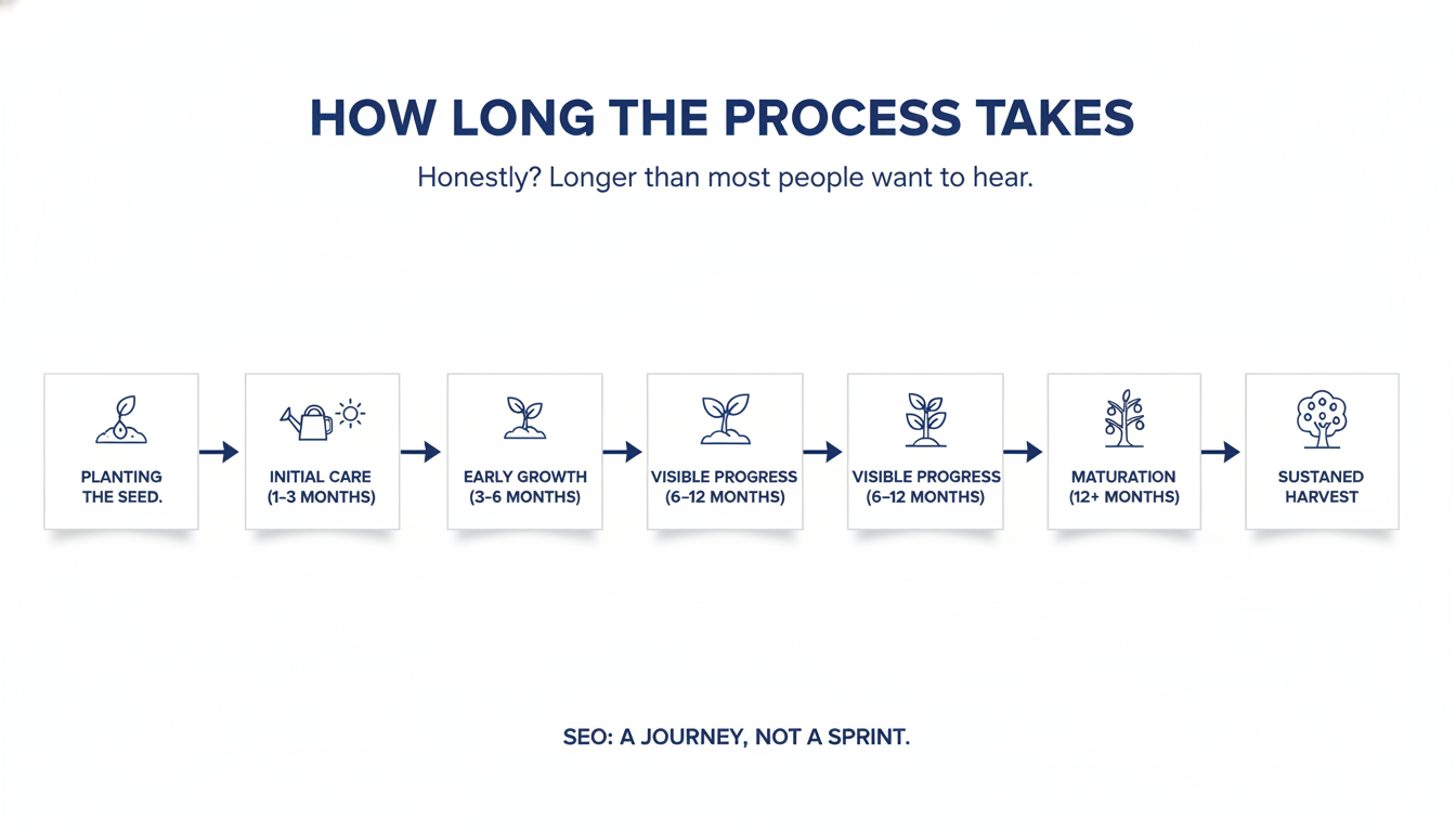 How Long the Process Takes - SEO agency Baton Rouge AI in Mobile
, AL