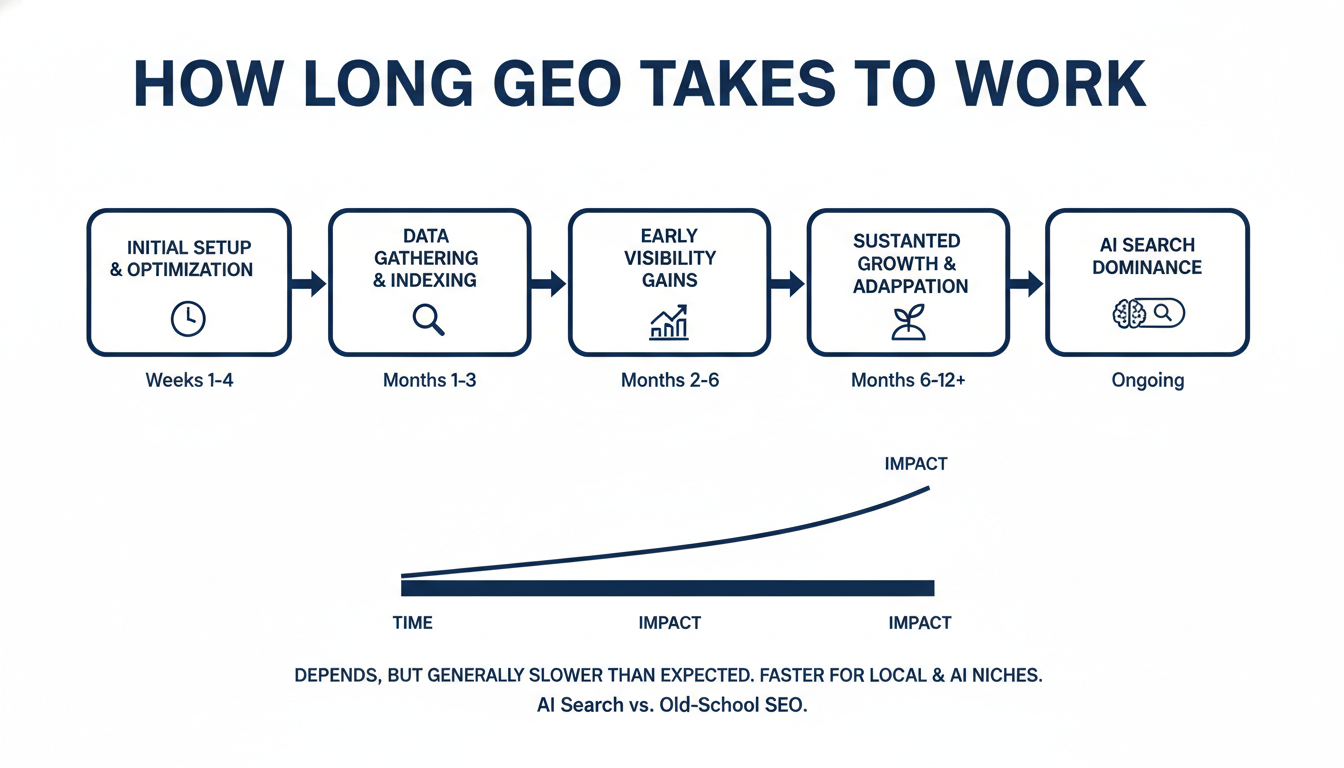 How Long GEO Takes to Work - generative AI SEO agency San Diego in San Diego, California