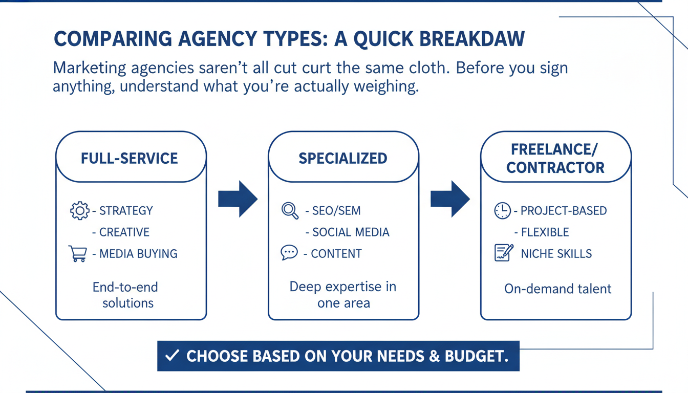 Comparing Agency Types: A Quick Breakdown - top AI marketing agency Birmingham AL in Huntington
, WV
