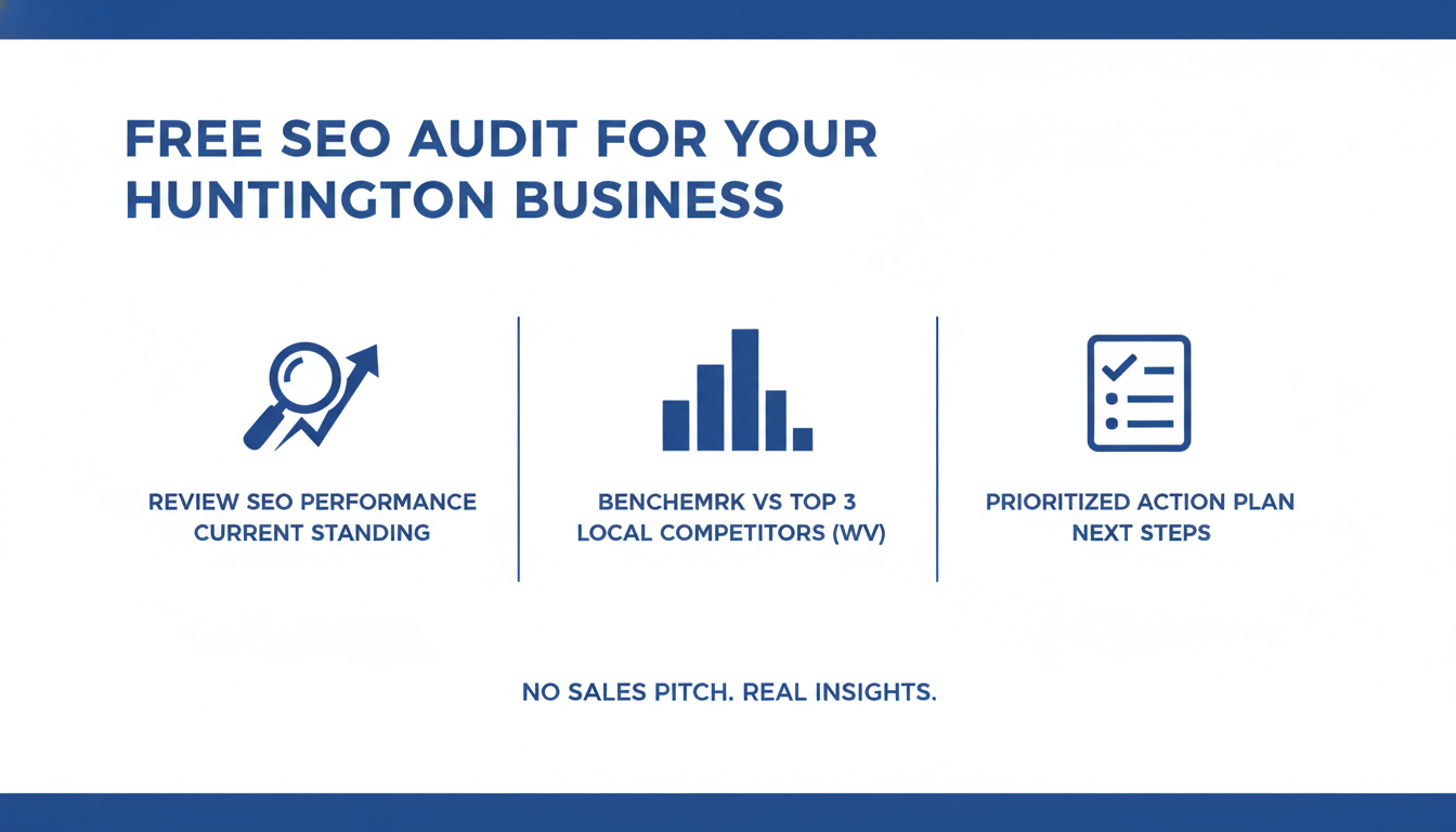 Get a Free SEO Audit for Your Huntington
 Business - AI SEO agency Jackson in Huntington
, WV