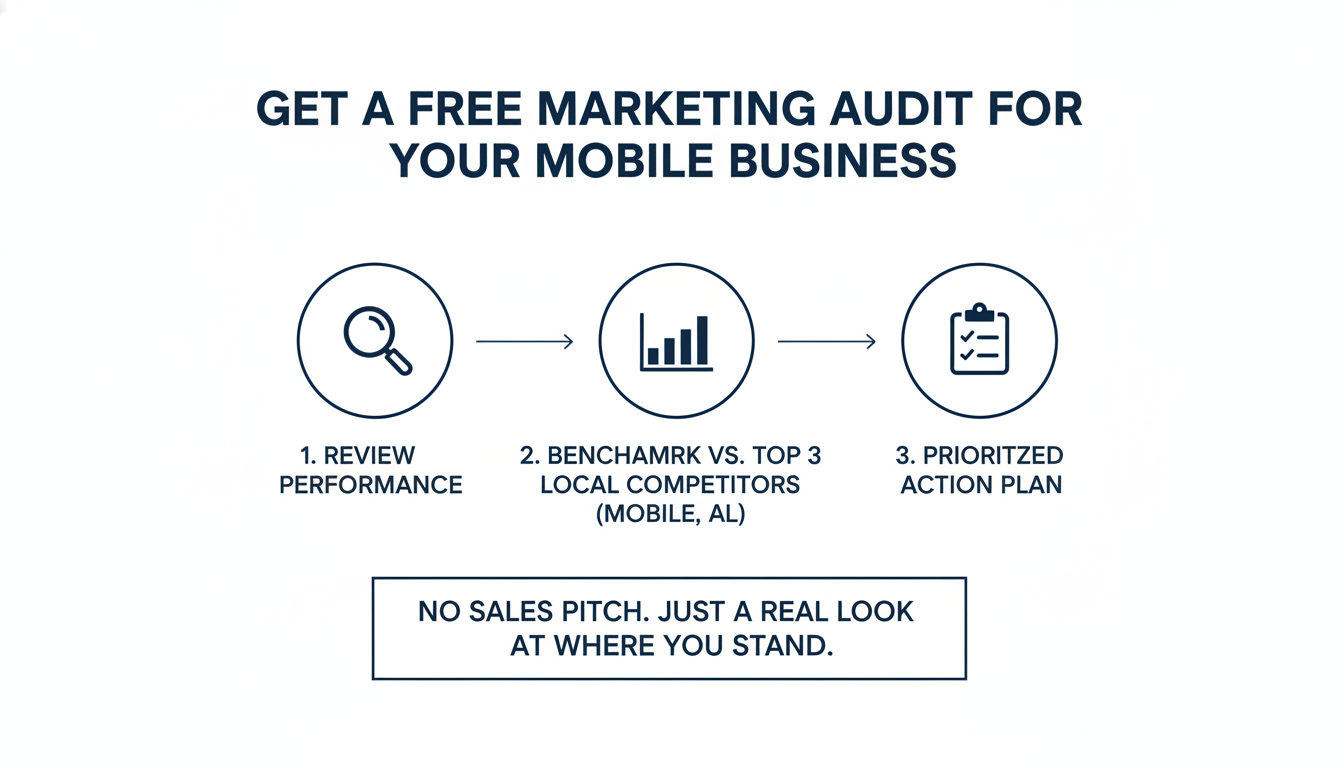 Get a Free Marketing Audit for Your Mobile
Business - AI marketing agency Ocala in Mobile
, AL