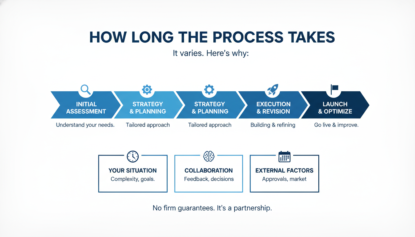 How Long the Process Takes - top AI marketing agency Virginia Beach VA in Virginia Beach, Virginia