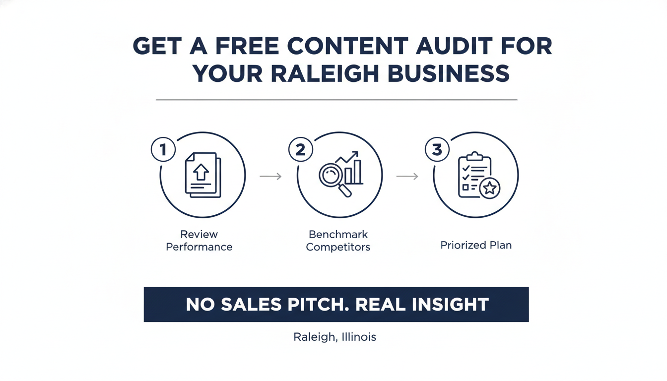 Get a Free Content Audit for Your Raleigh Business - AI content marketing agency Raleigh in Raleigh, Illinois