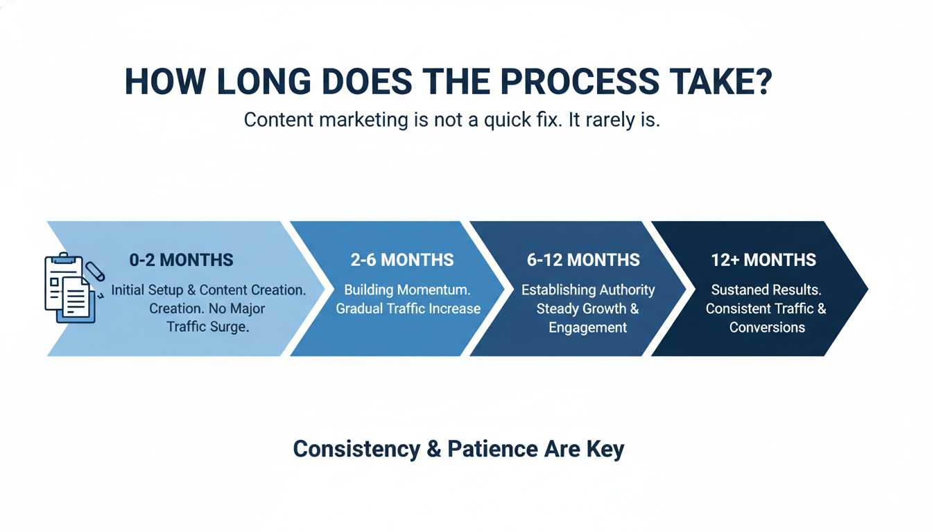 How Long Does the Process Take? - AI content marketing agency Raleigh in Raleigh, Illinois