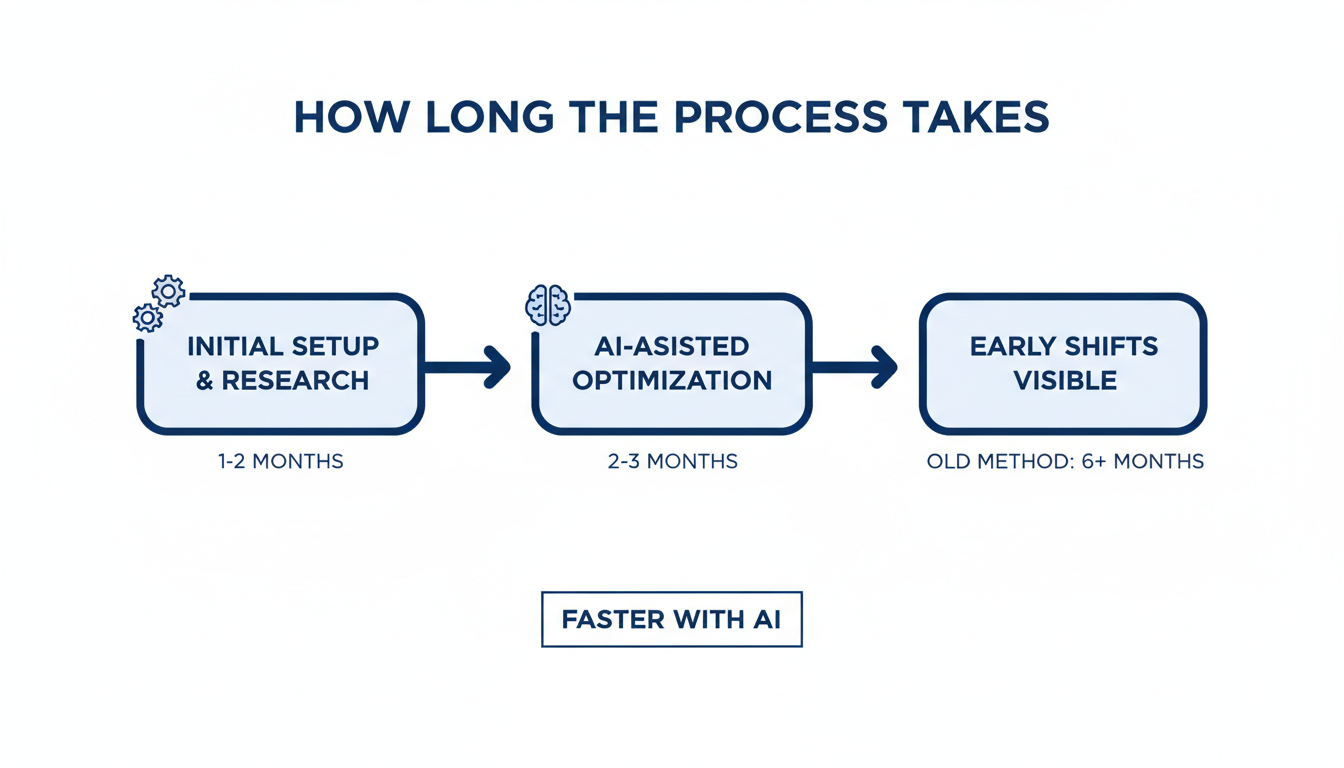 How Long the Process Takes - SEO agency Miami AI in Miami, Florida
