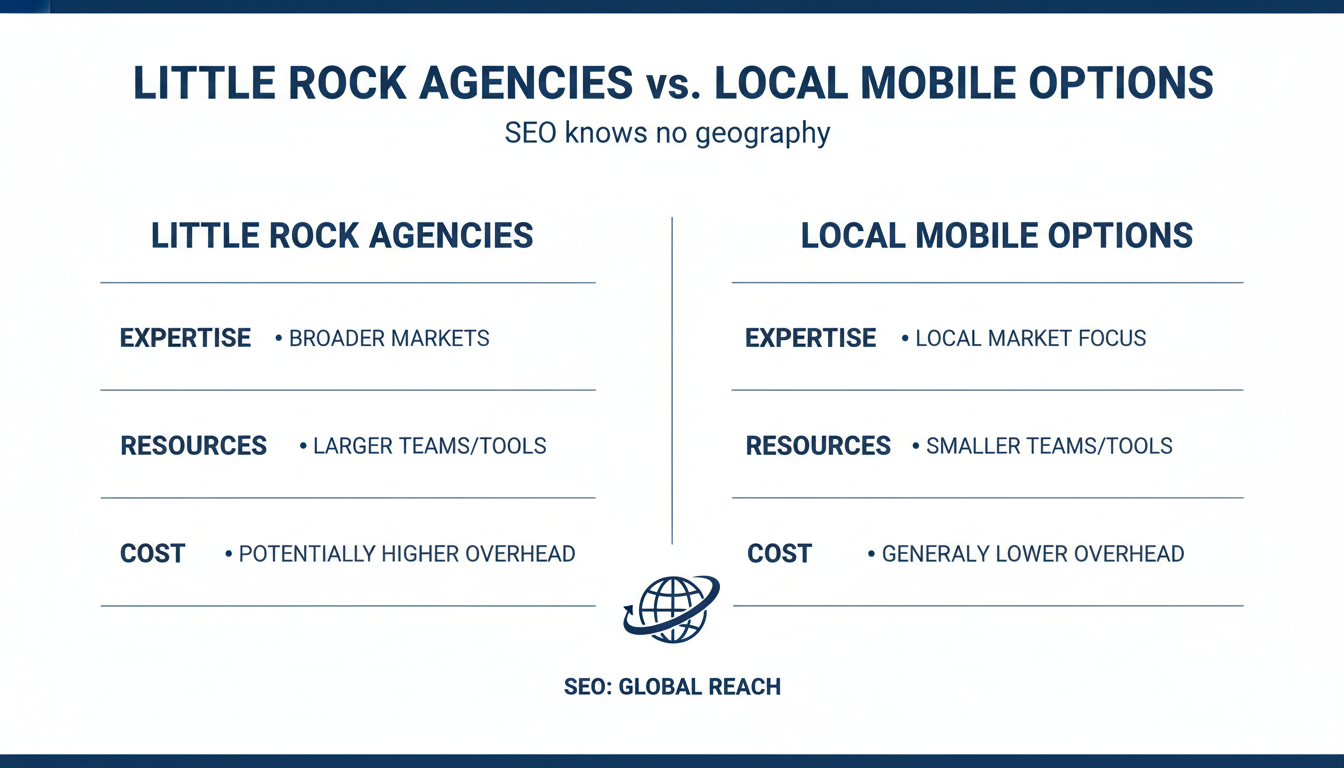 Little Rock Agencies vs. Local Mobile Options - SEO agency Little Rock AI in Mobile
, AL