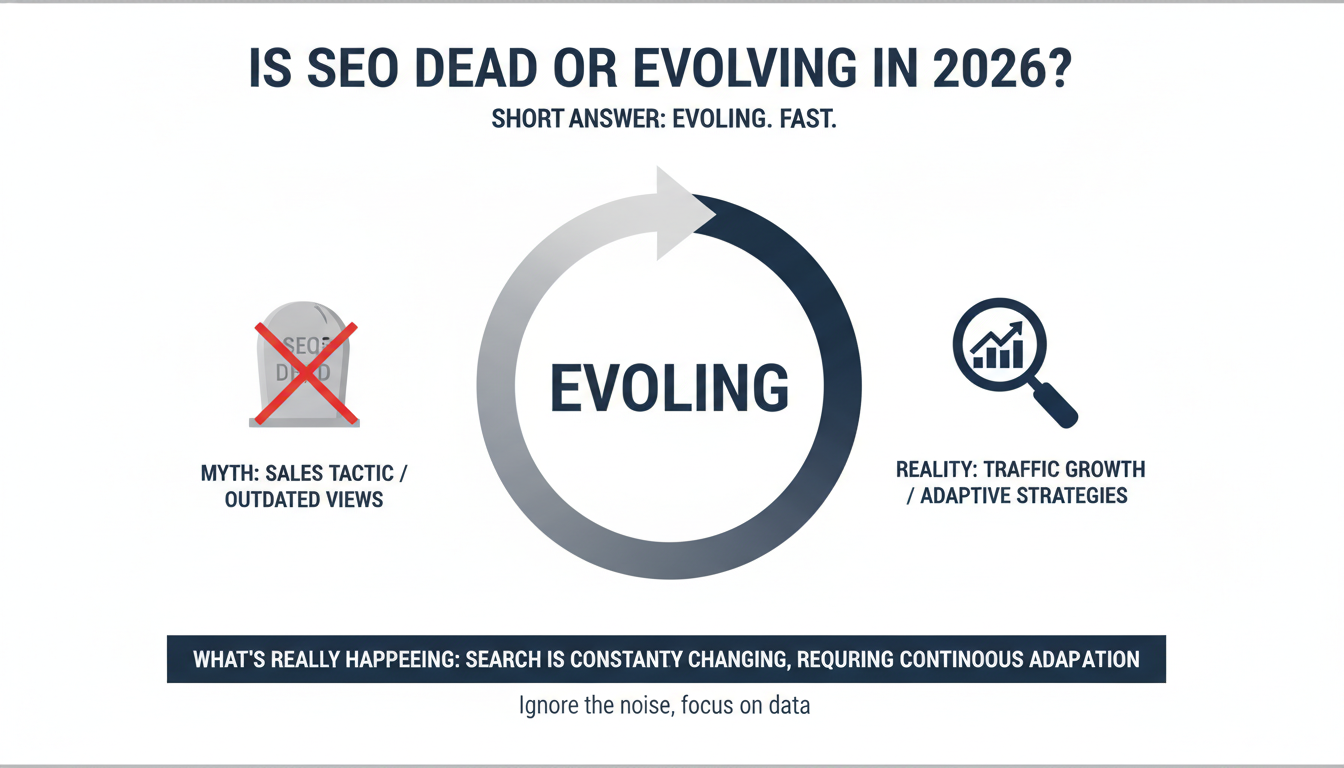 Is SEO Dead or Evolving in 2026? - SEO agency Little Rock AI in Mobile
, AL