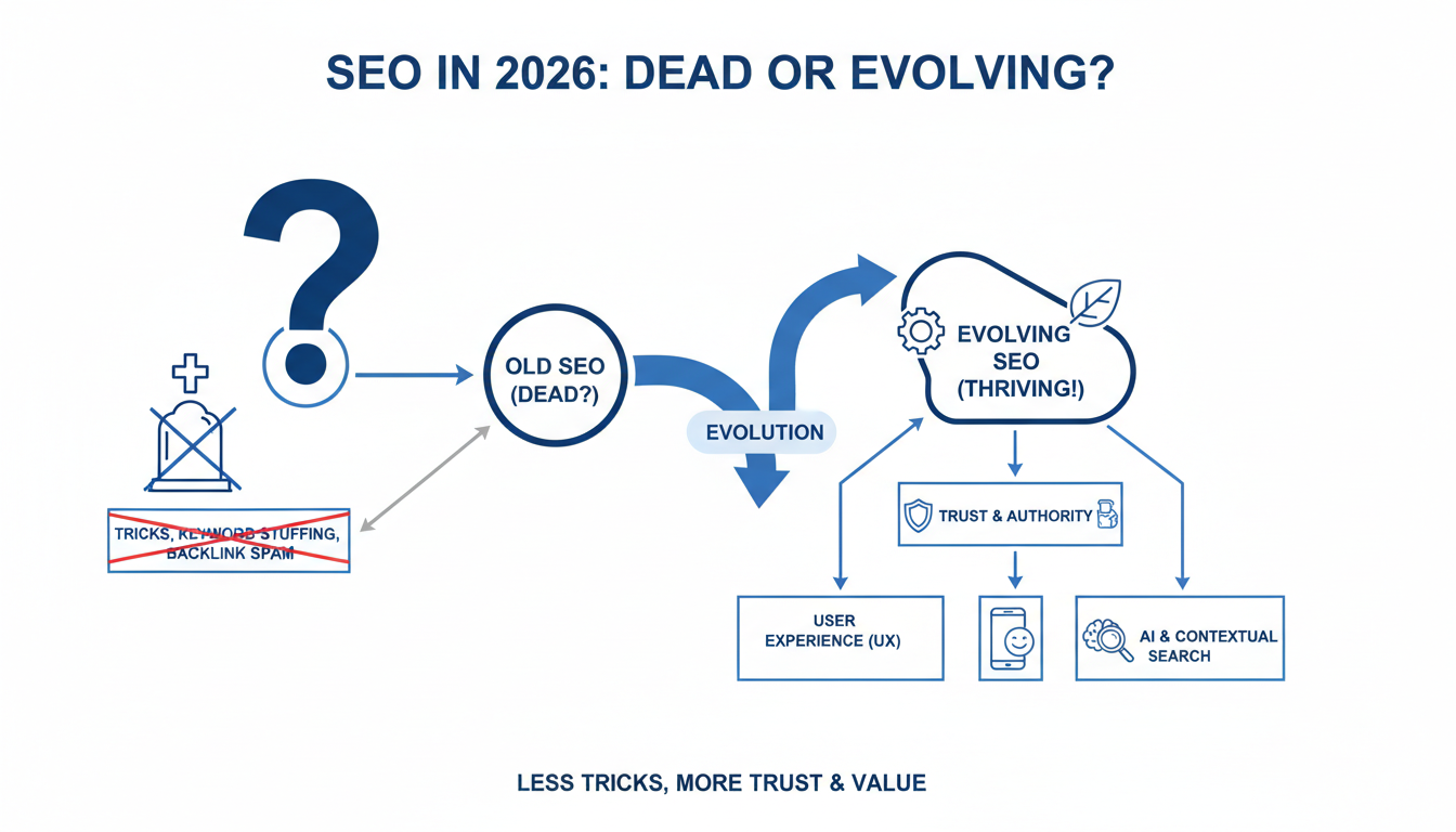 SEO in 2026: Dead or Evolving? - local SEO AI agency Philadelphia in Philadelphia, Missouri
