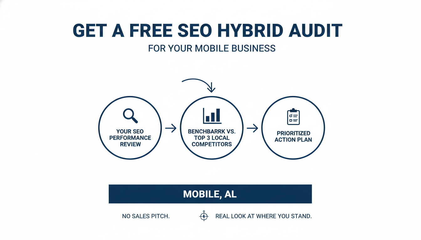Get a Free SEO Hybrid Audit for Your Mobile
 Business - SEO agency Durham AI in Mobile
, AL