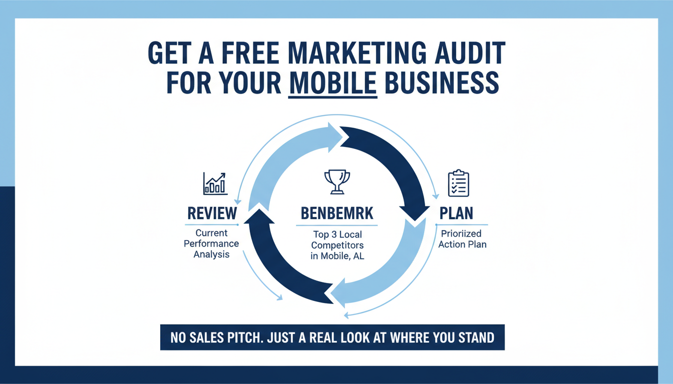 Get a Free Marketing Audit for Your Mobile
Business - AI marketing agency Rochester in Mobile
, AL