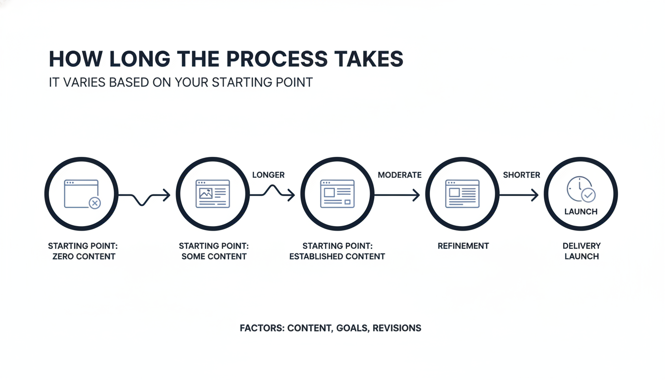 How Long the Process Takes - AI content marketing agency Tulsa in Tulsa, Oklahoma